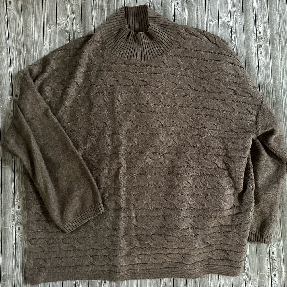 J. Jill Women's mockneck Sweater in Brown